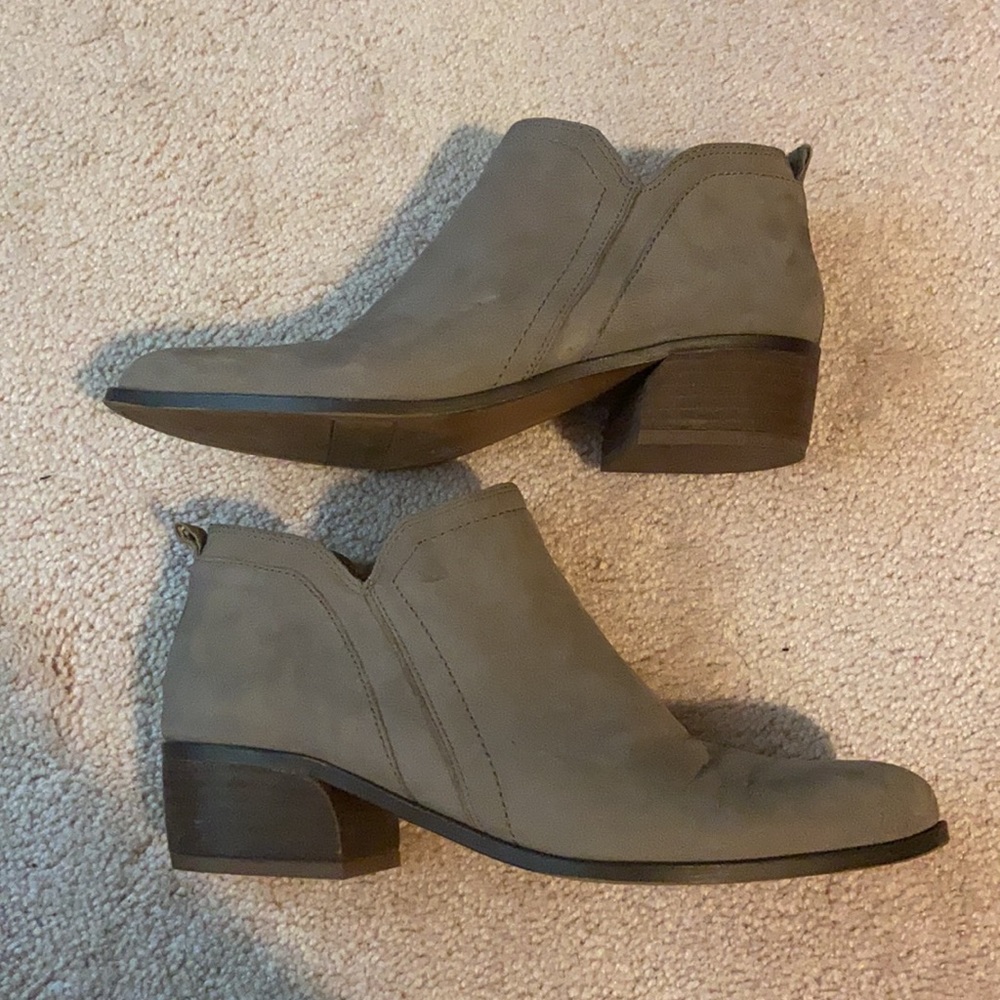 FRANCO SARTO Sloan Suede Booties Barley